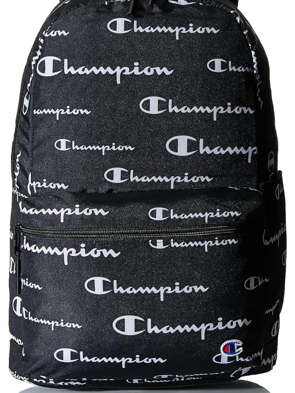 Champion Black Backpack with White Script Logo - Men